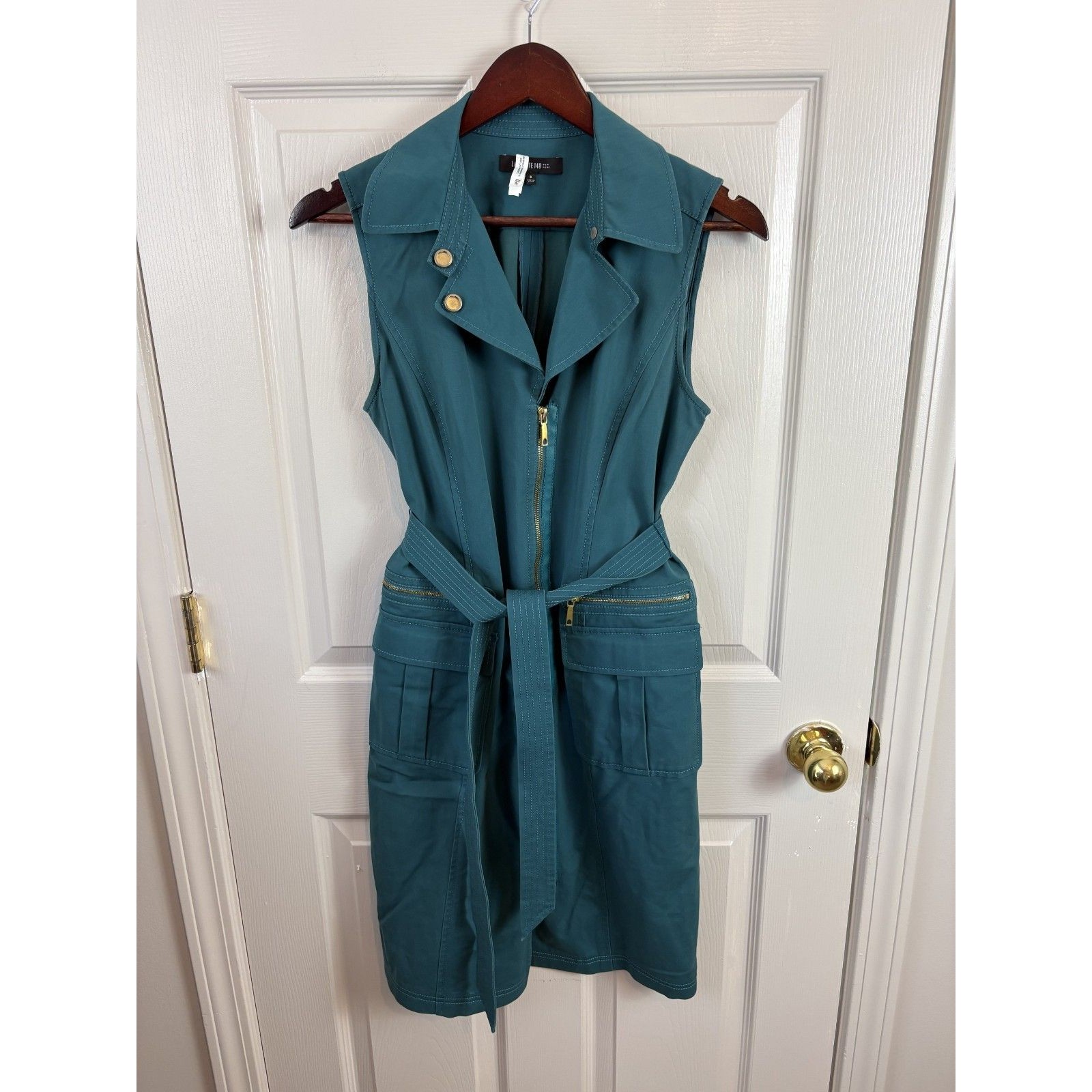 Lafayette 148 Starla Sleeveless Zip Front Dress Size 6 - 432